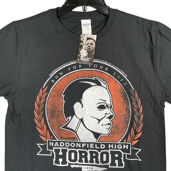 Halloween Haddonfield High Horror Track Team Shirt M Gildan Softstyle 2016 - Picture 3 of 10